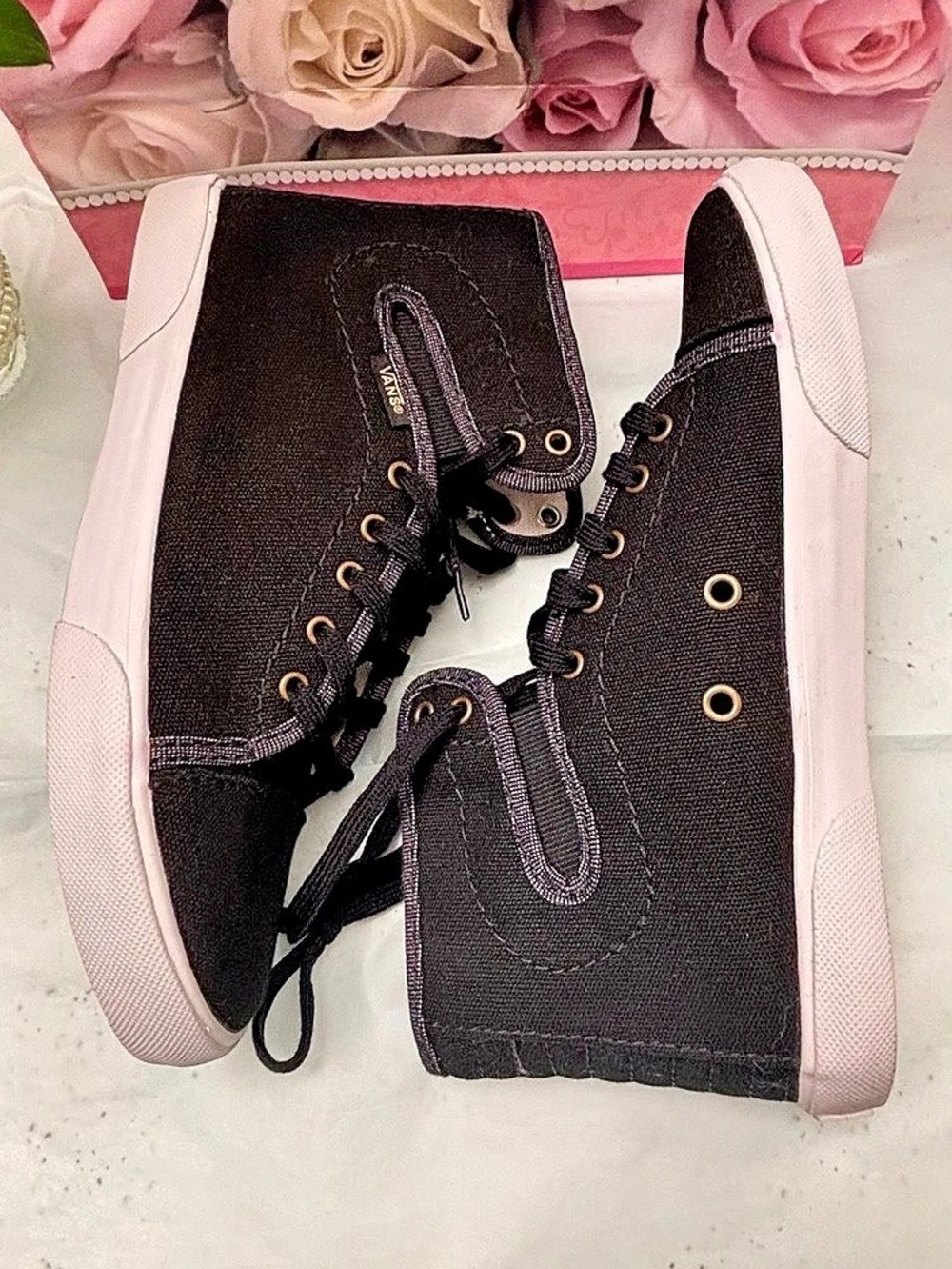 Vans Ward Hi Women's High Top Sneakers Black US 6 - Picture 2 of 7